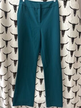 Cooper & Ella Teal Bootcut Stretch Dress Pants Size 8